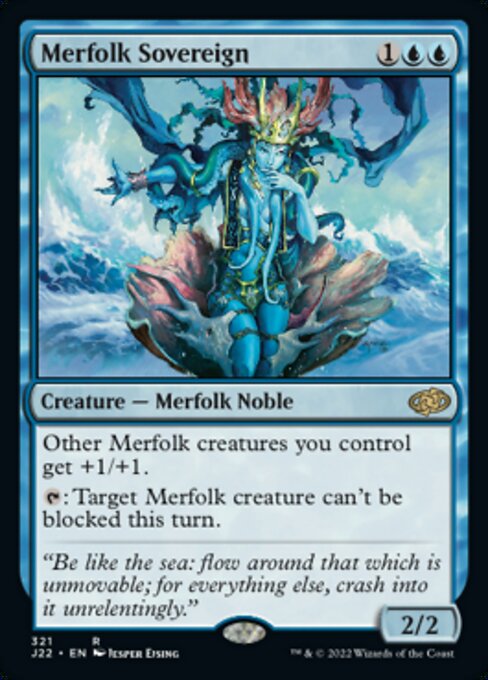 【EN】マーフォークの君主/Merfolk Sovereign [J22] 青R No.321