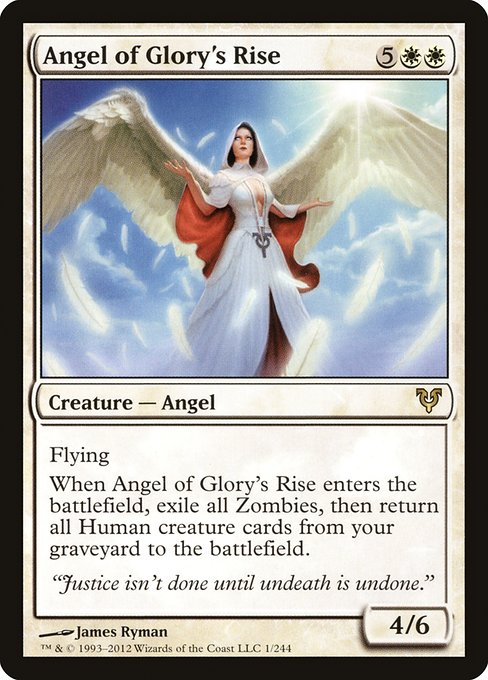 【Foil】【EN】栄光の目覚めの天使/Angel of Glory's Rise [AVR] 白R No.1