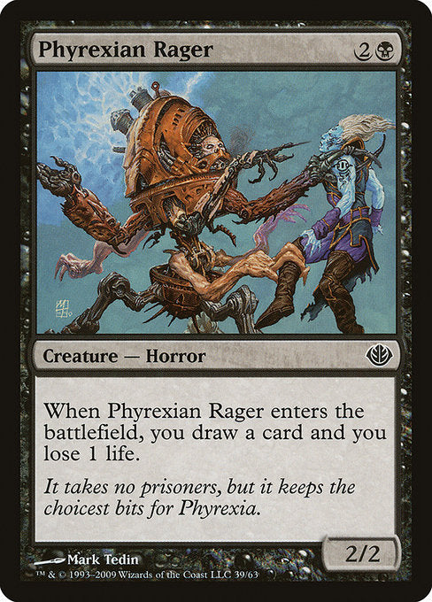 【EN】ファイレクシアの憤怒鬼/Phyrexian Rager [DDD] 黒C No.39