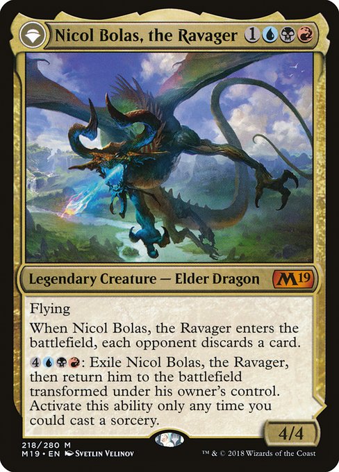 【EN】Nicol Bolas, the Ravager // Nicol Bolas, the Arisen [M19] 混M No.218