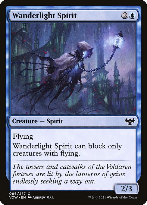 【Foil】【EN】放浪光の魂/Wanderlight Spirit [VOW] 青C No.86