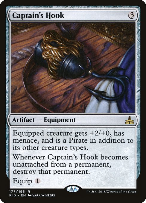 【Foil】【EN】船長の鉤/Captain's Hook [RIX] 茶R No.177