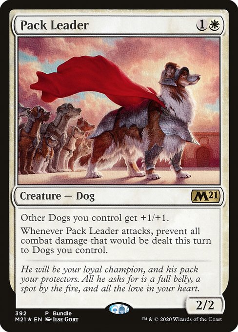 【Foil】【EN】群れを導くもの/Pack Leader [M21] 白R No.392
