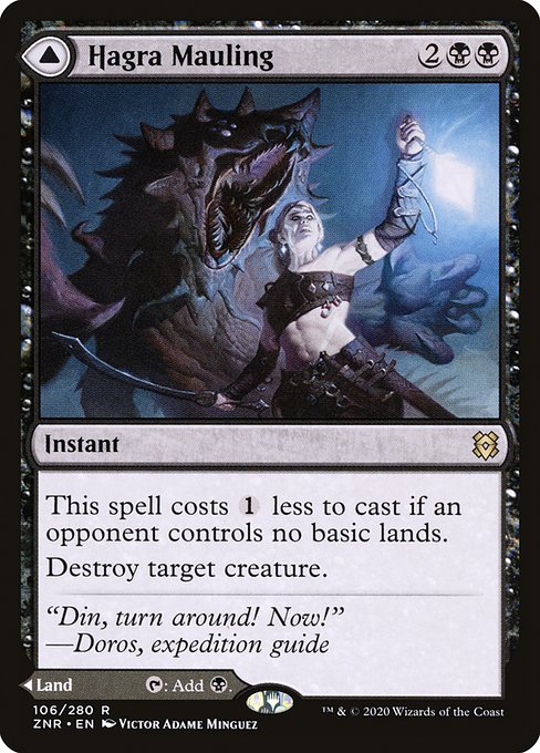 【Foil】【EN】Hagra Mauling // Hagra Broodpit [ZNR] 混R No.106