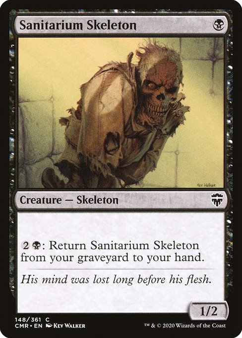 【Foil】【EN】療養所の骸骨/Sanitarium Skeleton [CMR] 黒C No.148