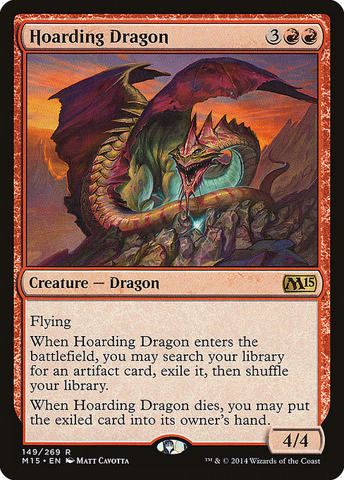 【EN】溜め込むドラゴン/Hoarding Dragon [M15] 赤R No.149