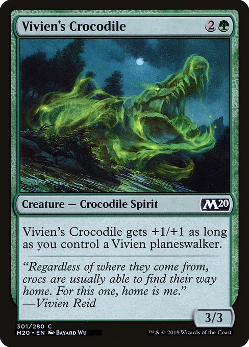 【EN】ビビアンのクロコダイル/Vivien's Crocodile [M20] 緑C No.301