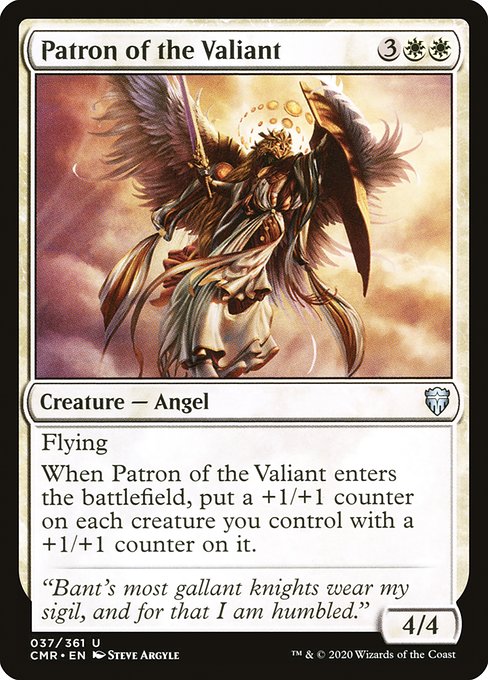 【Foil】【EN】勇者の守護神/Patron of the Valiant [CMR] 白U No.37