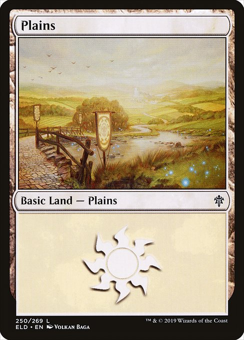 【Foil】【EN】平地/Plains [ELD] 無C No.250