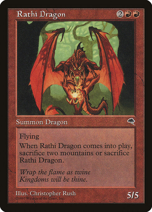 【EN】ラースのドラゴン/Rathi Dragon [TMP] 赤R No.196