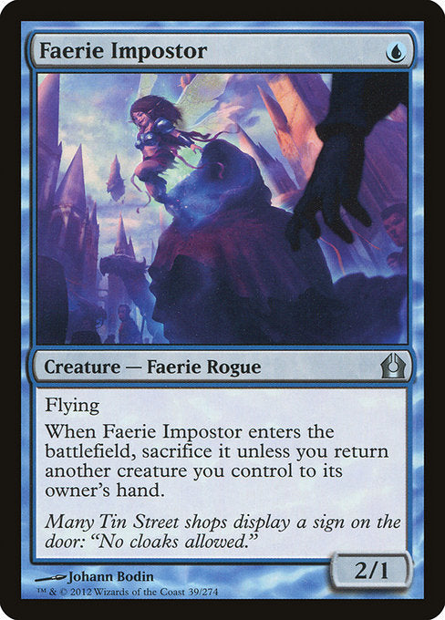 【Foil】【EN】フェアリーの騙し屋/Faerie Impostor [RTR] 青U No.39