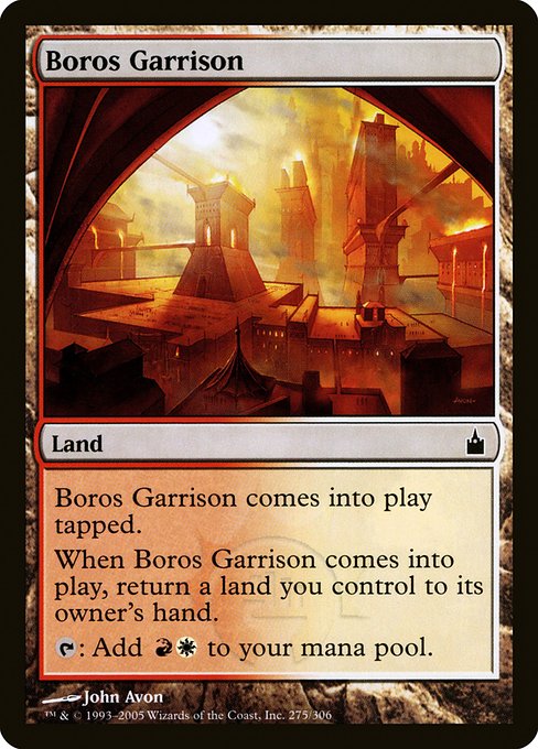 【Foil】【EN】ボロスの駐屯地/Boros Garrison [RAV] 無C No.275