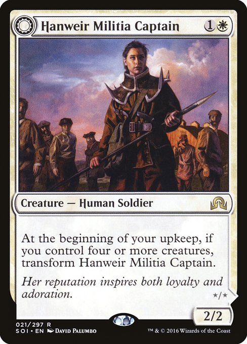 【EN】Hanweir Militia Captain // Westvale Cult Leader [SOI] 混R No.21