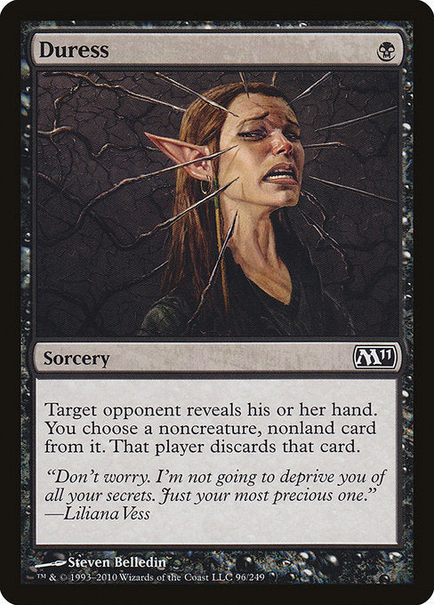 【Foil】【EN】強迫/Duress [M11] 黒C No.96