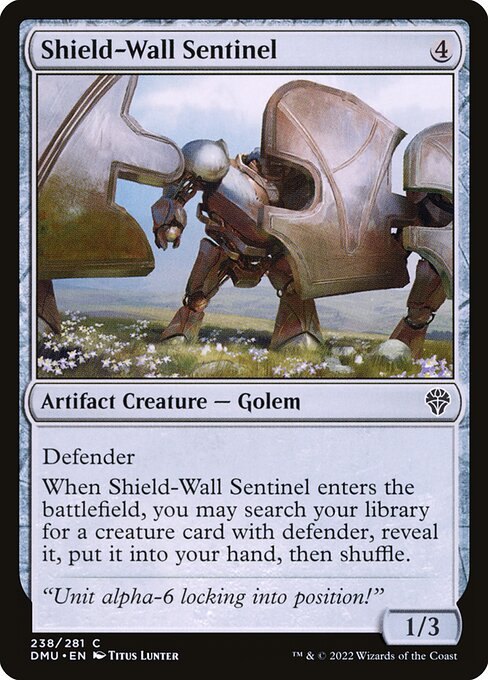 【Foil】【EN】盾壁の歩哨/Shield-Wall Sentinel [DMU] 茶C No.238