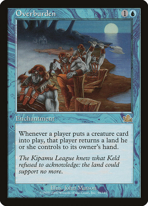 【Foil】【EN】重荷/Overburden [PCY] 青R No.39
