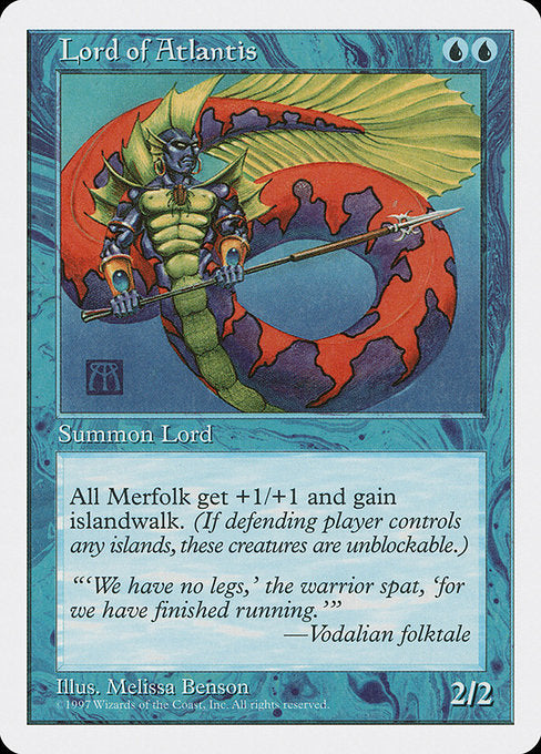 【EN】アトランティスの王/Lord of Atlantis [5ED] 青R No.100