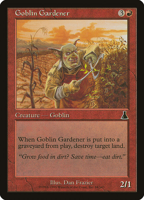 【Foil】【EN】ゴブリンの庭師/Goblin Gardener [UDS] 赤C No.84