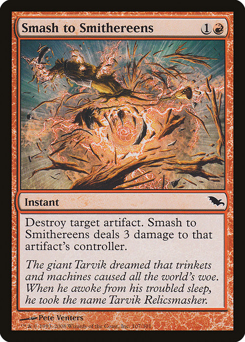 【Foil】【EN】粉々/Smash to Smithereens [SHM] 赤C No.107