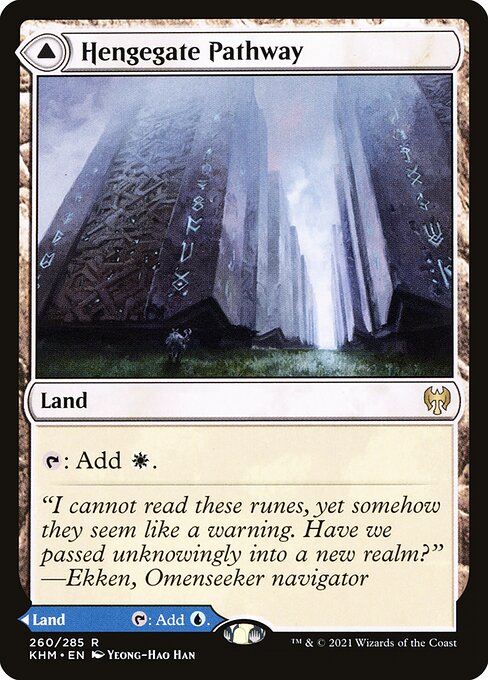 【Foil】【EN】Hengegate Pathway // Mistgate Pathway [KHM] 混R No.260