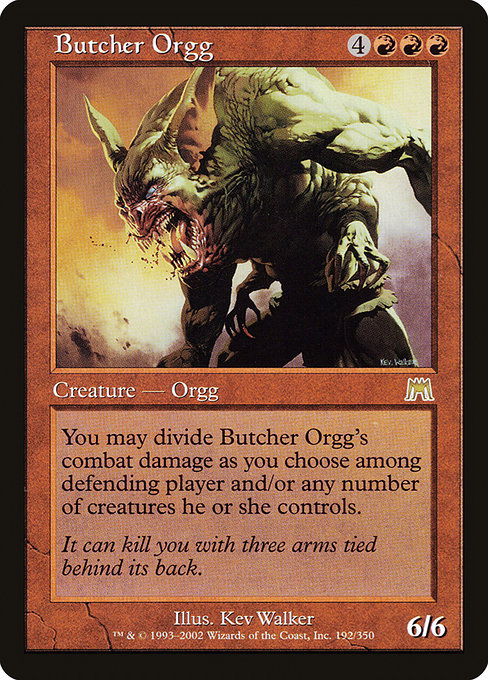 【Foil】【EN】解体するオーグ/Butcher Orgg [ONS] 赤R No.192