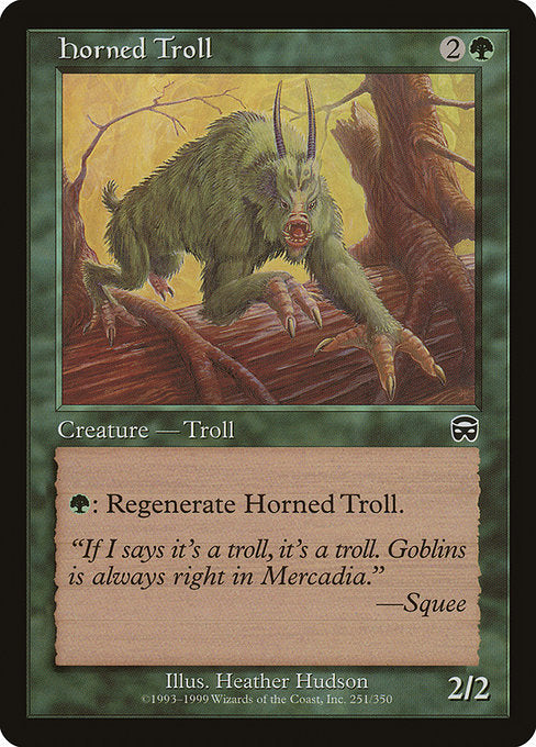 【Foil】【EN】有角トロール/Horned Troll [MMQ] 緑C No.251
