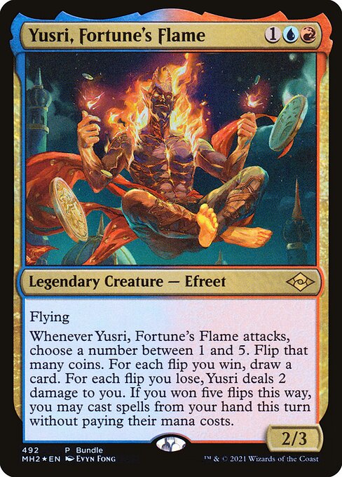 【Foil】【EN】運命の炎、ユースリ/Yusri, Fortune's Flame [MH2] 金R No.492