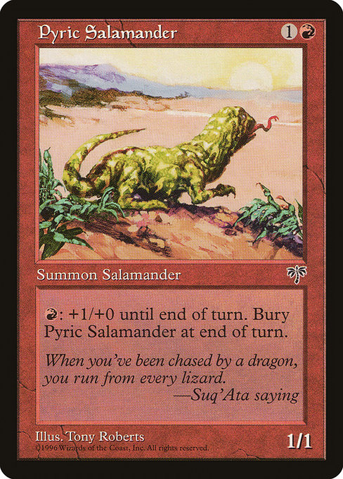 【EN】紅蓮のサラマンダー/Pyric Salamander [MIR] 赤C No.187