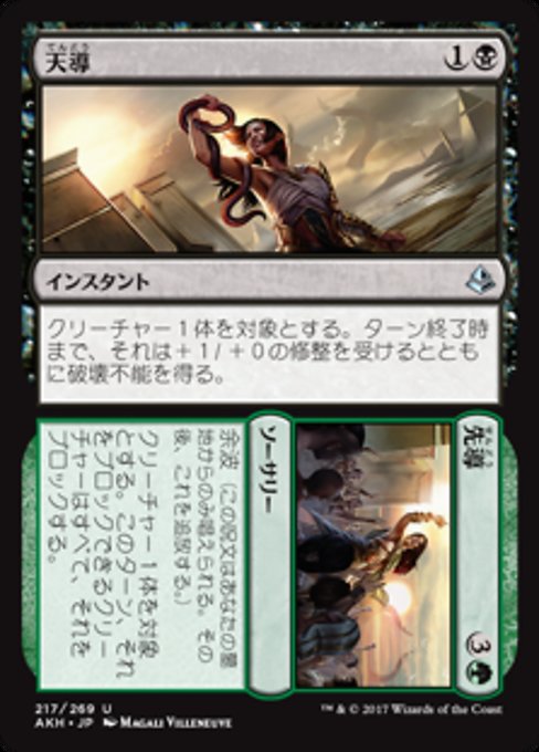 【Foil】【JP】Destined // Lead [AKH] 分+混U No.217