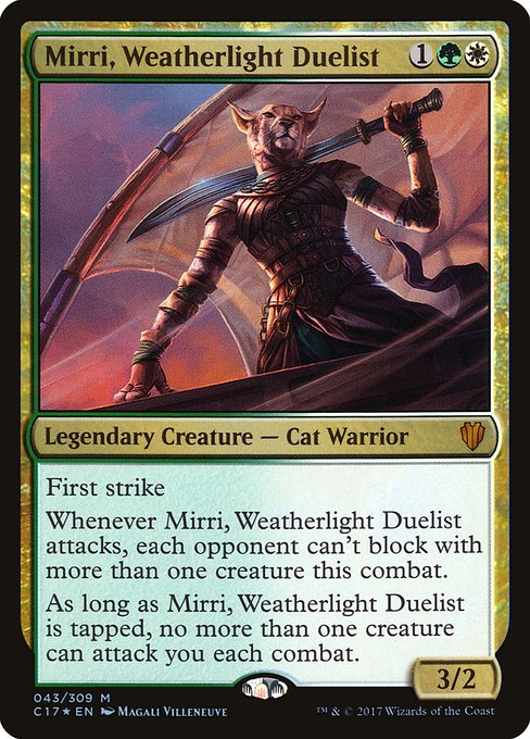 【Foil】【EN】ウェザーライトの決闘者、ミリー/Mirri, Weatherlight Duelist [C17] 金M No.43