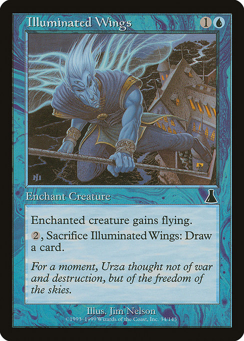 【Foil】【EN】光る翼/Illuminated Wings [UDS] 青C No.34