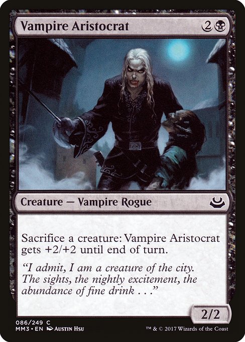 【Foil】【EN】吸血鬼の貴族/Vampire Aristocrat [MM3] 黒C No.86