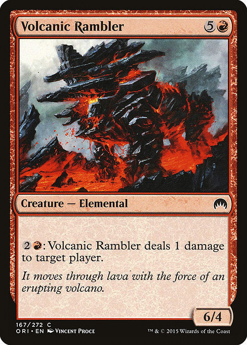 【Foil】【EN】火山の彷徨/Volcanic Rambler [ORI] 赤C No.167