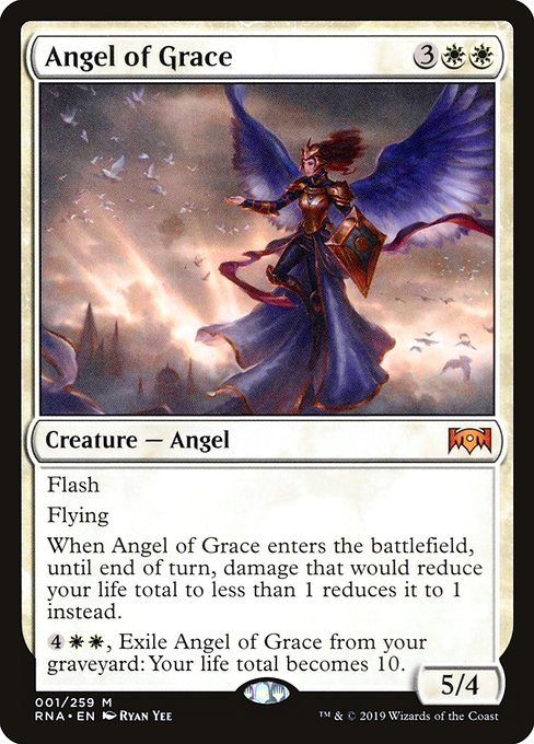 【Foil】【EN】恩寵の天使/Angel of Grace [RNA] 白M No.1