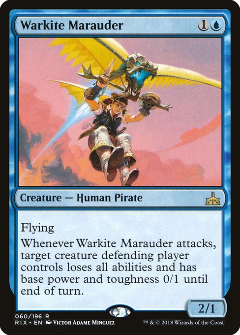 【Foil】【EN】戦凧の匪賊/Warkite Marauder [RIX] 青R No.60