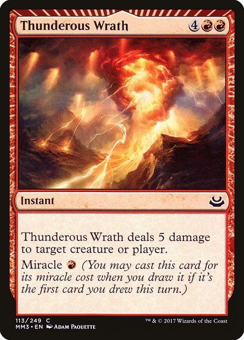 【EN】轟く怒り/Thunderous Wrath [MM3] 赤C No.113
