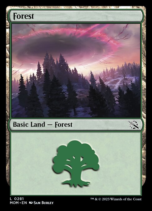 【Foil】【EN】森/Forest [MOM] 無C No.281
