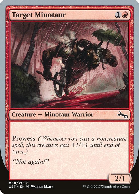 【Foil】【EN】Target Minotaur [UST] 赤C No.98b