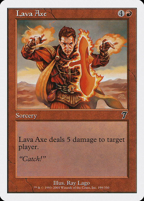 【EN】溶岩の斧/Lava Axe [7ED] 赤C No.199