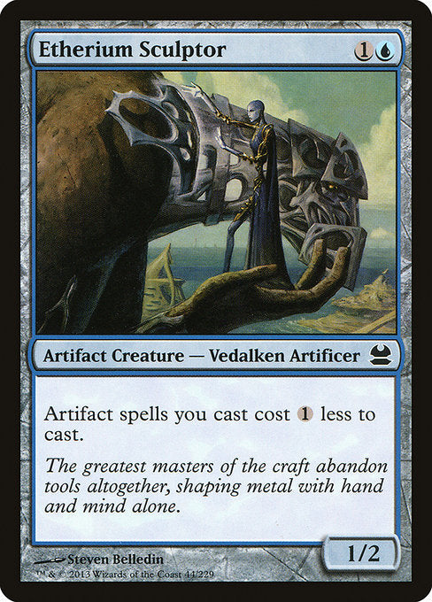 【Foil】【EN】エーテリウムの彫刻家/Etherium Sculptor [MMA] 茶C No.44