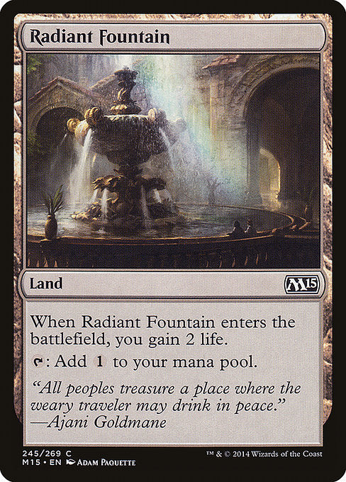 【Foil】【EN】光輝の泉/Radiant Fountain [M15] 無C No.245