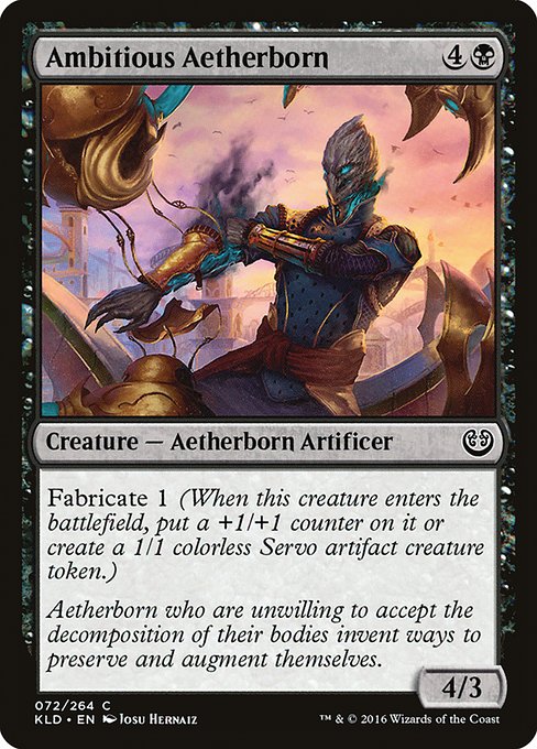 【EN】霊基体の野心家/Ambitious Aetherborn [KLD] 黒C No.72