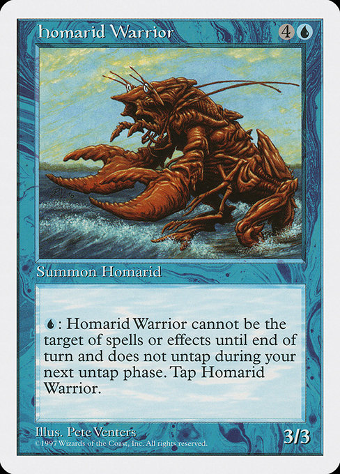 【EN】ホマリッドの戦士/Homarid Warrior [5ED] 青C No.92