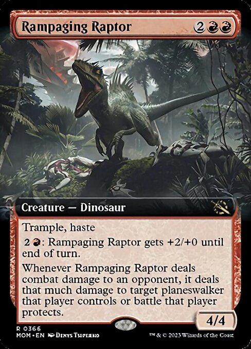 【EN】猛り狂う猛竜/Rampaging Raptor [MOM] 赤R No.366