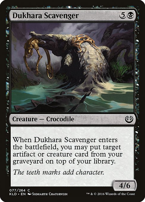 【Foil】【EN】ダッカラのゴミあさり/Dukhara Scavenger [KLD] 黒C No.77