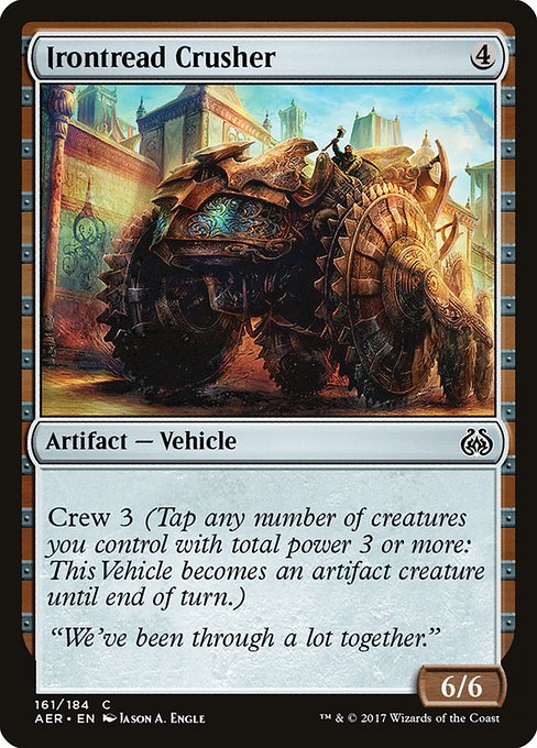 【Foil】【EN】鉄装破壊車/Irontread Crusher [AER] 茶C No.161