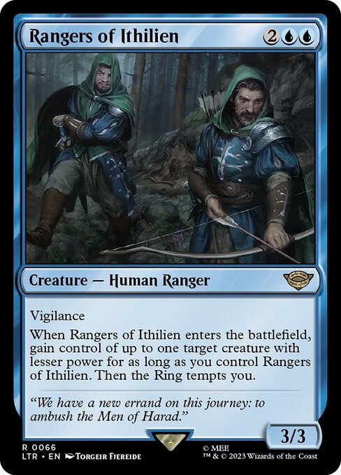 【Foil】【EN】イシリアンのレンジャー/Rangers of Ithilien [LTR] 青R No.66