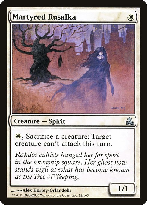 【Foil】【EN】殉教したルサルカ/Martyred Rusalka [GPT] 白U No.12
