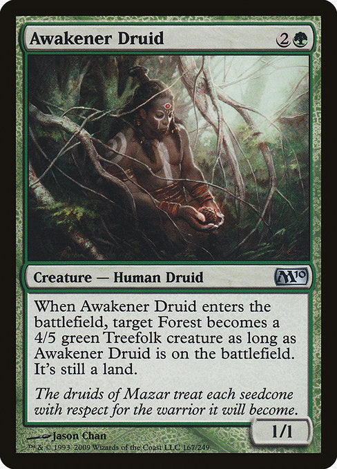 【Foil】【EN】覚醒のドルイド/Awakener Druid [M10] 緑U No.167