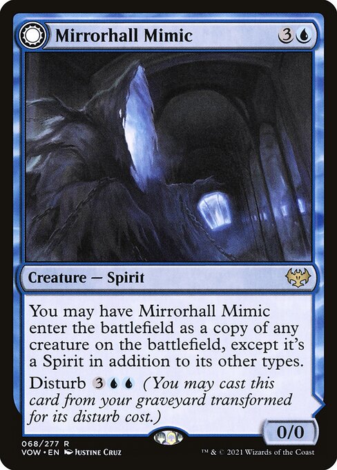 【Foil】【EN】Mirrorhall Mimic // Ghastly Mimicry [VOW] 混R No.68